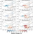 Änderung von meteorlogischen und hydrologische Dürren in China nach dem RCP8.5-Szenario für 2011–2055 im Vergleich zu 1961–2005 Lizenz: CC BY 3.0