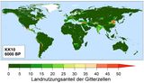 Globale Landnutzung ca. 6000 vh. Lizenz: CC BY