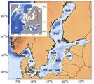 Meeresboden der Ostsee Meeresboden und einzelne Becken Lizenz: CC BY NC