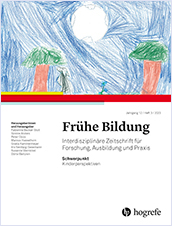 Titelblatt der Zeitschrift Frühe Bildung, Heft 3/2023
