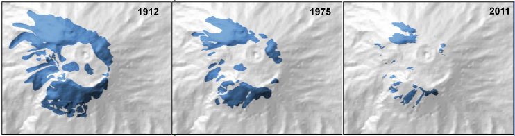Datei:Kilimandscharo Eisflächen1912-1975-2012.jpg
