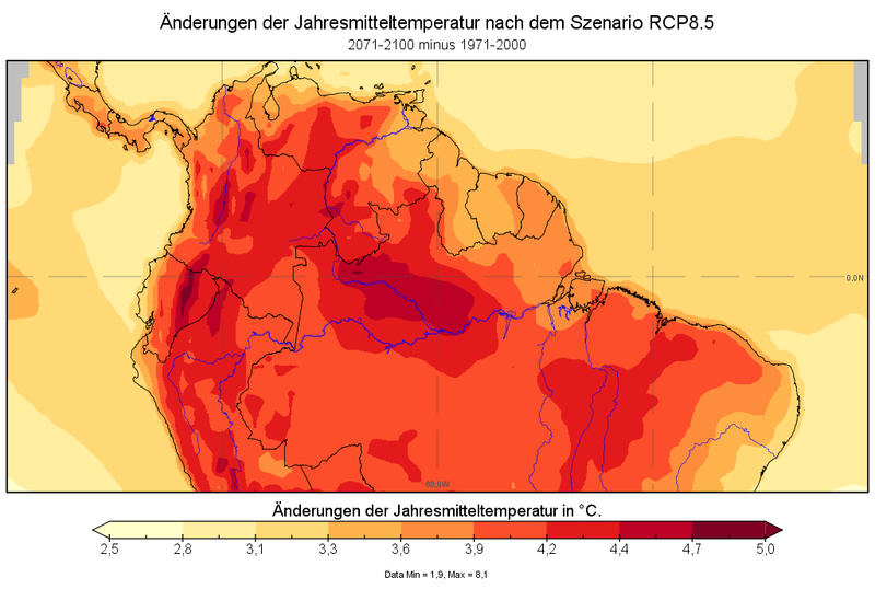 Datei:2mtemp in Temperatur Suedamerika rcp85 dif.png