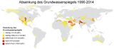 Absenkung des Grundwasserspiegels 1990-2014 Lizenz: CC BY-SA