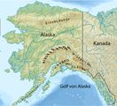 Hochgebirge in Alaska Satellitenbild Lizenz: CC BY-SA