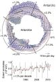 Antarktisches Meereis: Prozesse Ausdehnung, Zirkulationsmuster etc. Lizenz: IPCC-Lizenz