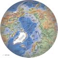Karte der Arktis Topographie Lizenz: CC BY-NC-SA