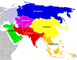 Großregionen Asiens nach UN-Einteilung Lizenz: public domain