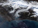 Bering Gletscher 2002 Größter Gletscher auf dem nordamerikanischen Festland Lizenz: public domain