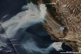 Waldbrände in Kalifornien 2018 Brände in Nord- und Süd-Kalifornien am 9.11.2018 Lizenz: public domain