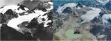 South Cascade-Gletscher Gegenüberstellung 1928 und 2006 Lizenz: public domain