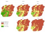 Anbauzonen und Veränderung der Anzahl der Ernten an einer sub-humiden Wasserscheide in den Tropen Beispielregion in Benin Lizenz: CC BY 4.0