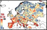 Dürre-Dauer 1991-2010 Dürre-Dauer in Anzahl trockener Monate pro Jahrzehnt Lizenz: CC BY