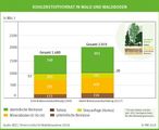 Kohlenstoffvorrat Wald und Waldboden 1990 und 2012 Lizenz: honorarfrei