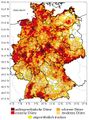 Deutschland am 5. August 2018 Trockenheit des Oberbodens bis 25 cm Tiefe Lizenz: CC BY-SA