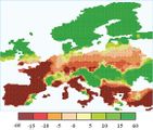 Änderung der Ernteerträge in Europa bis 2100 Nach dem Szenario A2 Lizenz: Quellenangabe