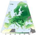 Waldbedeckung in Europa vor 1000 Jahren Lizenz: CC BY