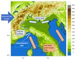 Prozesse bei Starkregen und Hochwasser in Nord-Italien Lizenz: CC BY