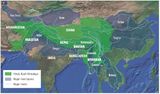 Hindukusch-Himalaya-Region mit wichtigen Flussbecken Lizenz: CC BY
