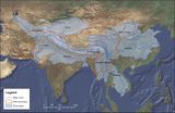 Hindukusch-Himalaya-Region Wichtige Flüsse Lizenz: CC BY-NC-ND