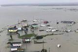 Überflutungen durch Hurrikan Harvey Am 27.8.2017 an der texanischen Küste Lizenz: public domain