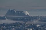 Jakobshavn Isbrae Kalben von Eisbergen Lizenz: CC BY-SA