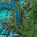 Klinaklini-Gletscher (British Columbia) im Spätsommer 2000 Lizenz: public domain
