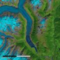 Klinaklini-Gletscher (British Columbia) im Spätsommer 2018 Lizenz: public domain
