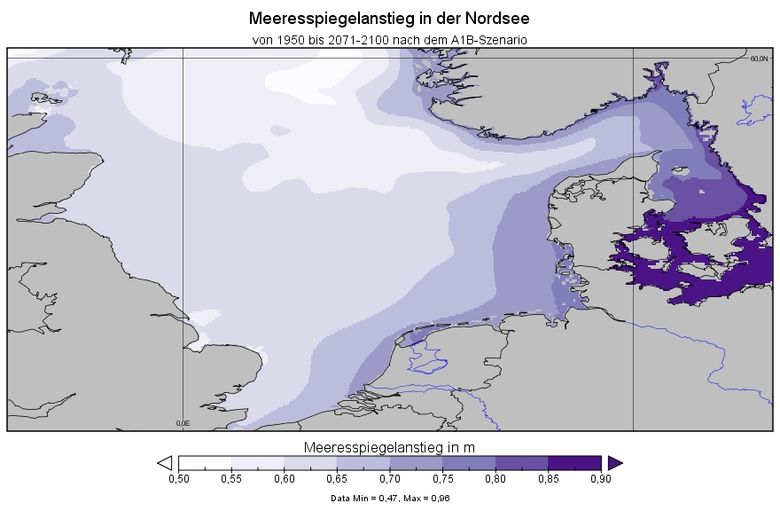 Meeresspiegel In 50 Jahren Karte Meeresspiegelanstieg in der Nordsee – Klimawandel