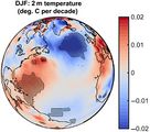 2m-Temperatur über dem Nordatlantik 2006-2016 im Winter Lizenz: CC BY