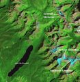 Satellitenbild vom Glacier National Park 1984 Lizenz: public domain