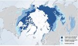 Ausdehnung von Permafrost Nordhalbkugel der Erde Lizenz: CC BY