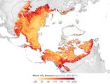 Permafrostboden als Kohlenstoffdioxidquelle in den Wintermonaten Freisetzung in den Jahren 2003-2017 Lizenz: CC BY-NC-SA