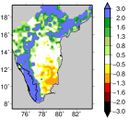 Niederschlag in Kerala Standardabweichung vom Mittel 1901-2017 Lizenz: CC BY