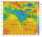 Wind und relative Feuchtigkeit Wärend des indischen Wintermonsuns Lizenz: CC BY