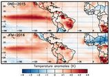 El Niño 2015/16 Meeres- und Landoberflächentemperatur während des starken El Ninos 2015/16 Lizenz: CC BY