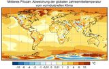 Temperaturunterschied Vorindustriell und mittleres Pliozän Lizenz: CC BY