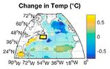 Temperaturänderung über dem Nordatlantik Lizenz: CC BY