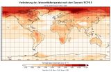 Temperaturänderung bis 2100 Szenario RCP8.5 Lizenz: CC BY-SA