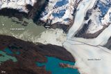 Upsala-Gletscher Rückzug 2002-2013 Lizenz: public domain